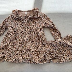 Quincy Mae Pink Floral Dress Set